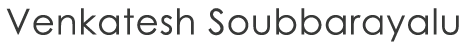 Venkatesh-Soubbarayalu Digital Marketing and SEO Specialist