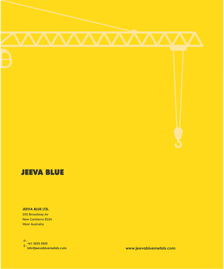 Jeeva blue - Pamphlet Design